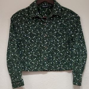 Limited Too Soft Floral Corduroy Shirt S/10